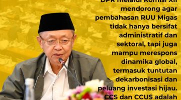 DPR RI Komisi XII Dorong Regulasi CCS/CCUS dalam RUU Migas