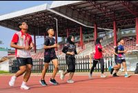 Foto: Atlet Teakwondo Jambi saat Lakukan Tes Fisik