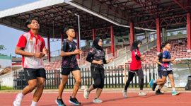 Foto: Atlet Teakwondo Jambi saat Lakukan Tes Fisik