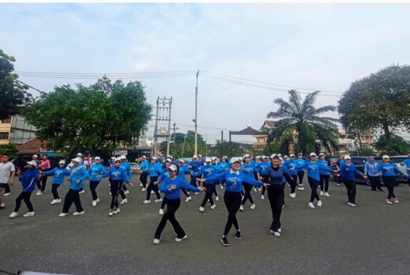 Foto: Senam bersama KONI Provinsi Jambi