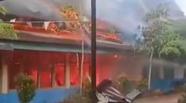 Foto: Tangkapan layar Kebakaran SMP 20 Kota Jambi