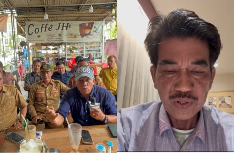 Foto: Kanan Perwakilan Kades(Rio), Kiri Drs. R Najmi, Kepala DP3AP2 Provinsi Jambi