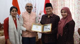 Foto: Wali Kota Jambi Beserta Istri, Kunjungi Konsulat Jenderal India Di Medan Sumatra Utara