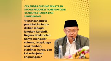 Cek Endra: DPR RI Dukung Pemerintah Pangkas Produksi Tambang 2026