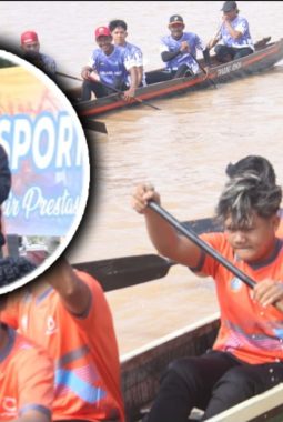 Lomba Pacu Perahu Dibuka, Gubernur Al Haris Gaungkan Sungai Batanghari Bersih